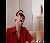 Guy loses his blonde girlfriend in a bet