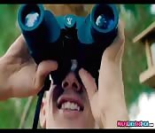 Taking advantage of a peeping tom