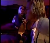 Her companion surrenders to lust