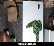 Teen caught by security