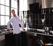 Cheating wife riding a long dong hard