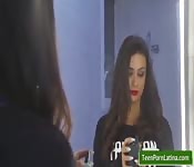 Busty Spanish cock lover rides